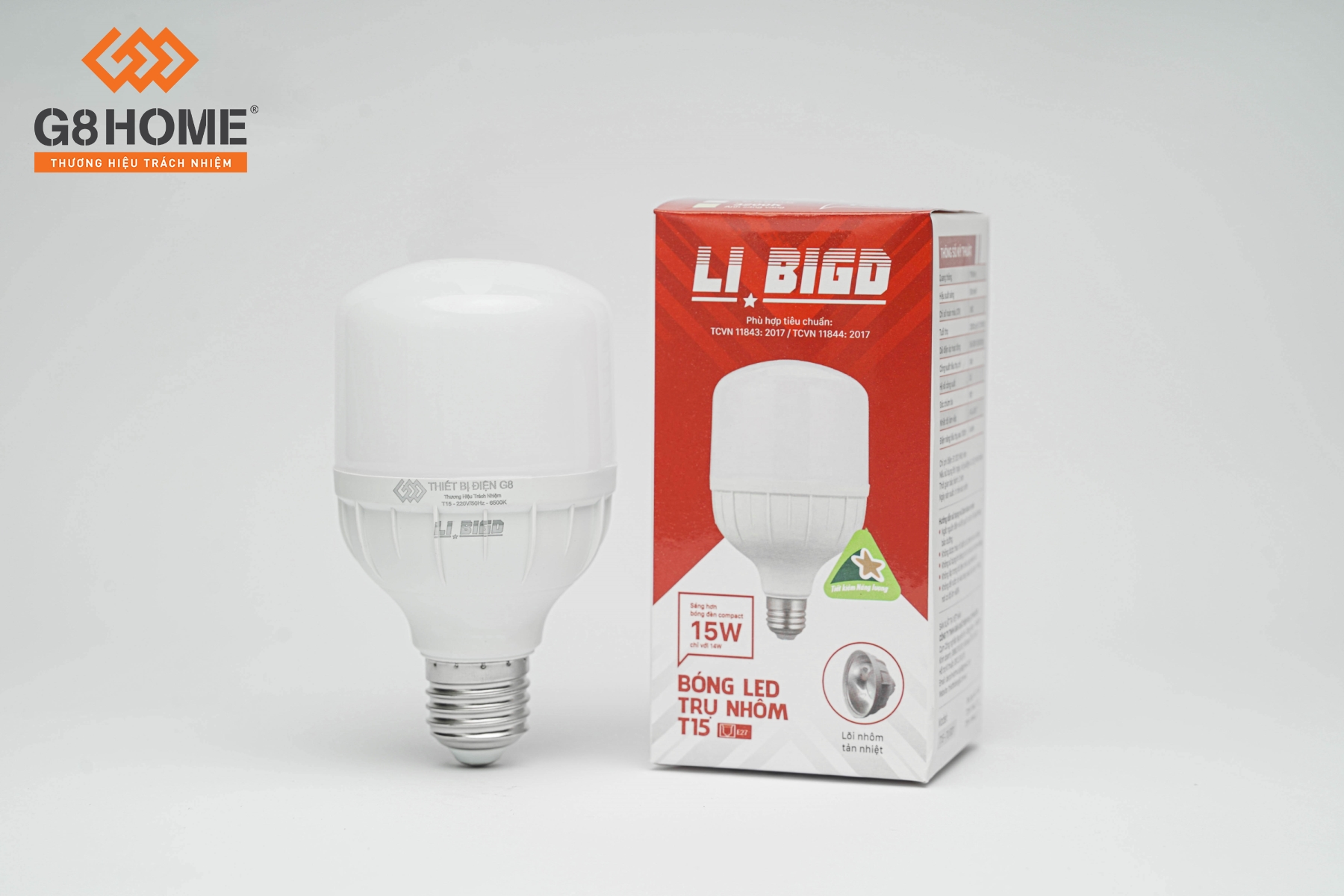 អំពូល LED បង្គោលអាលុយមីញ៉ូម T15 (LI BIGD)