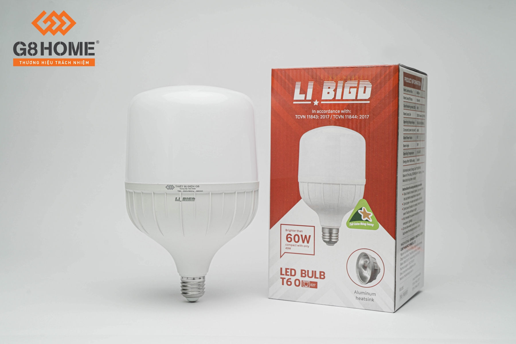 T60 ALUMINUM PILLAR LED BULBS (LI BIGD)