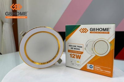 ĐÈN ÂM TRẦN ĐẾ MỎNG 12W ÁNH SÁNG ĐỔI MÀU (LI BIGD)